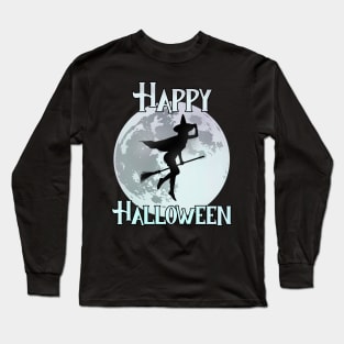 Happy Halloween - The Flying Witch Long Sleeve T-Shirt